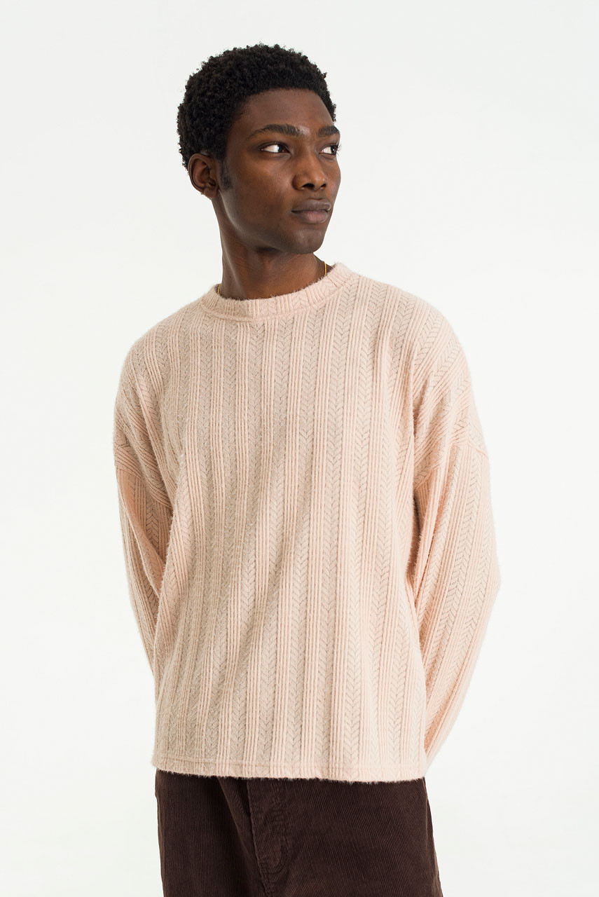 Menswear | Chevron Box Knit, Pink