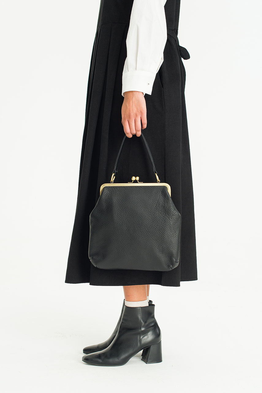 Cracked Shopper Bag, Black Cracked Shopper Bag, Black