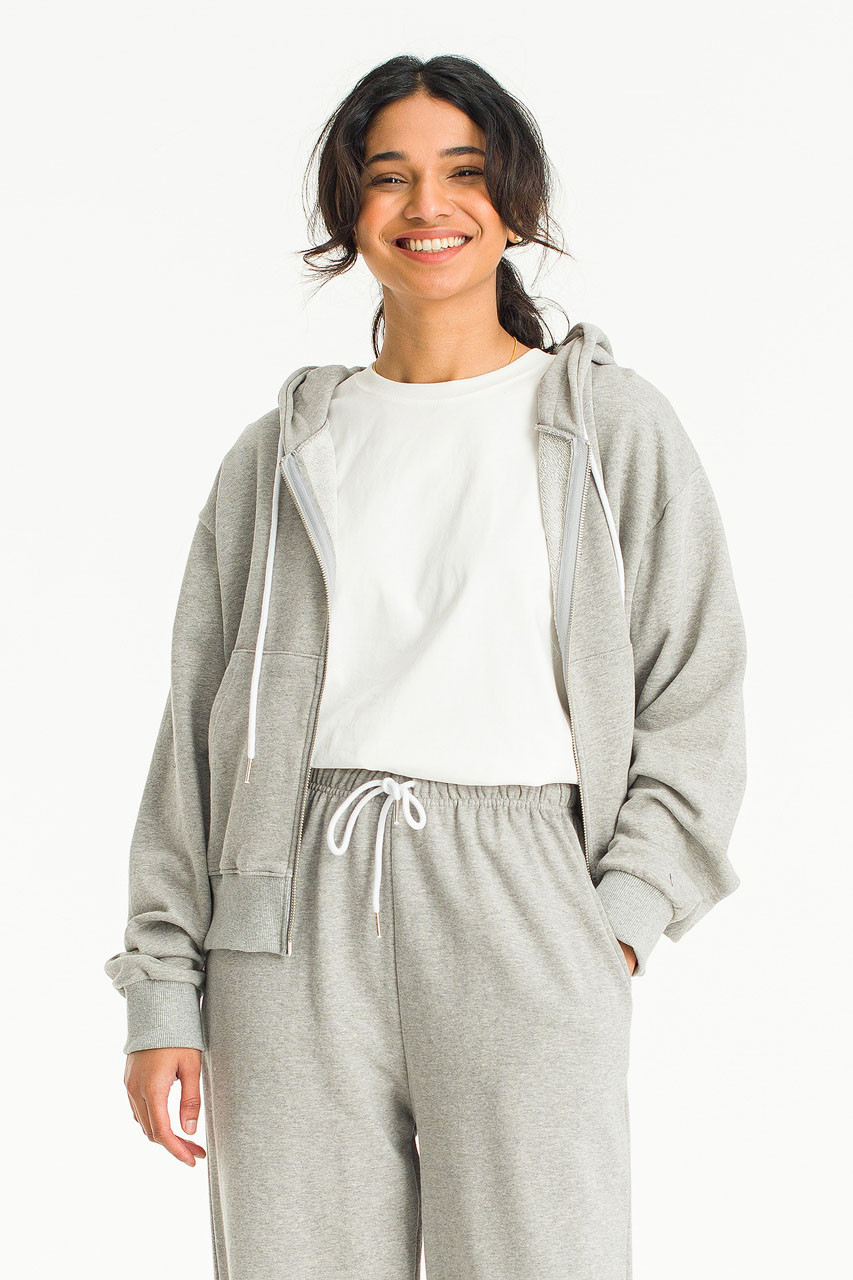 GREY Oversized hoodie and wide leg joggers set