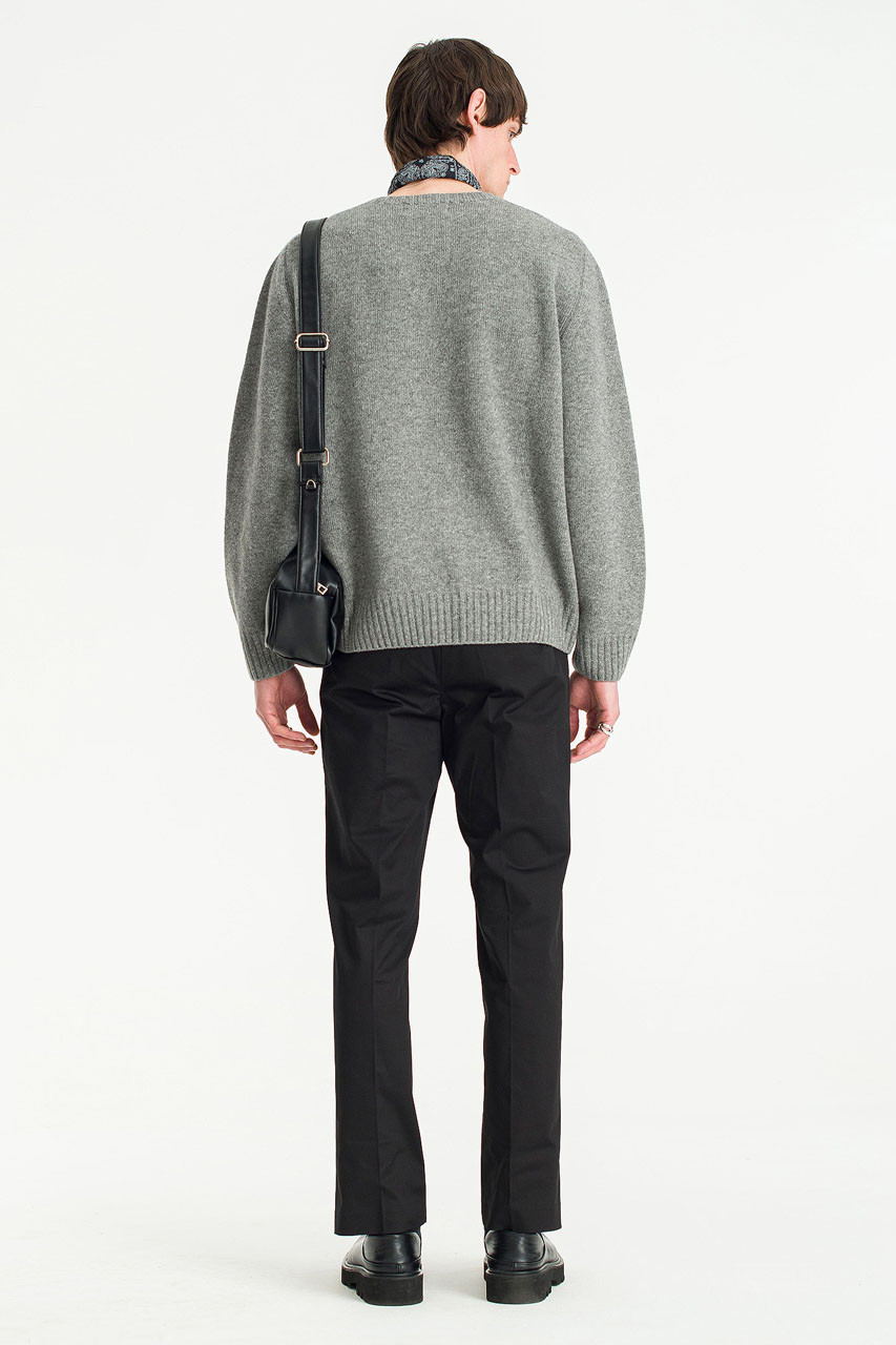 Menswear | Structured Banding Pants, Black