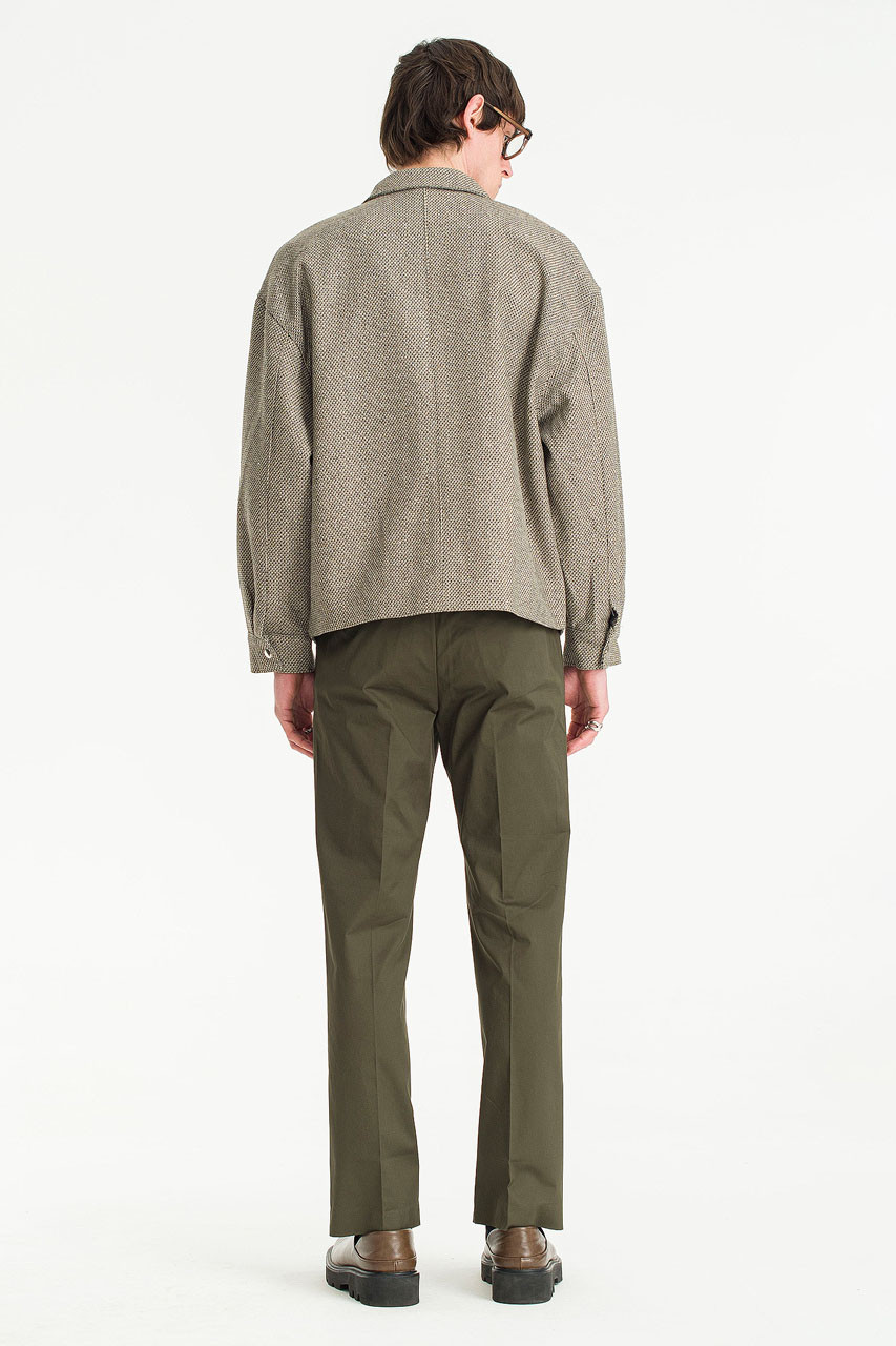 Menswear | Structured Banding Pants, Khaki