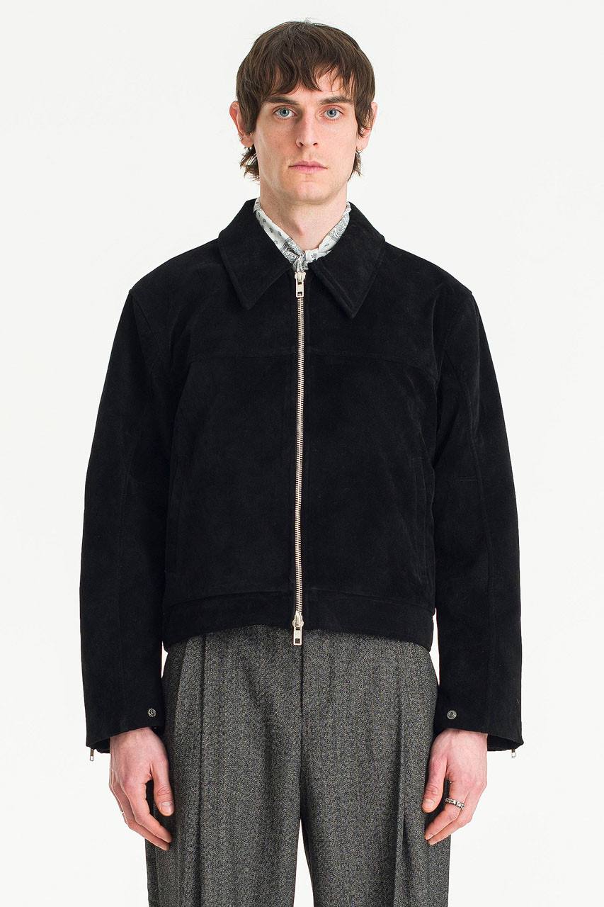 Menswear | Suedette Jacket, Black