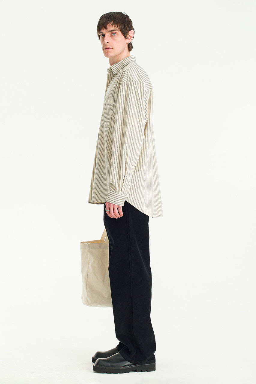 Menswear | Silken Shirt, Ivory