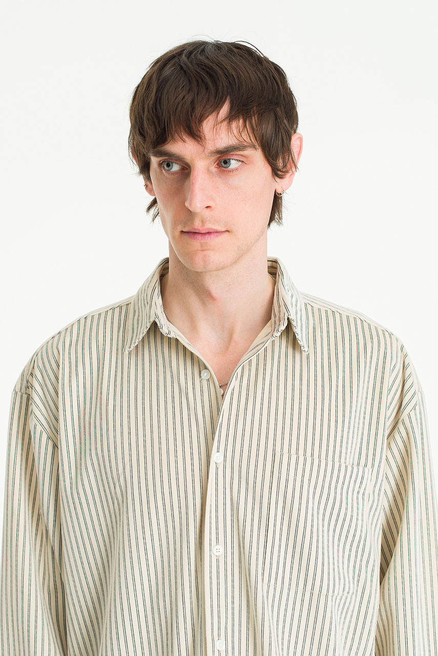 Menswear | Silken Shirt, Ivory