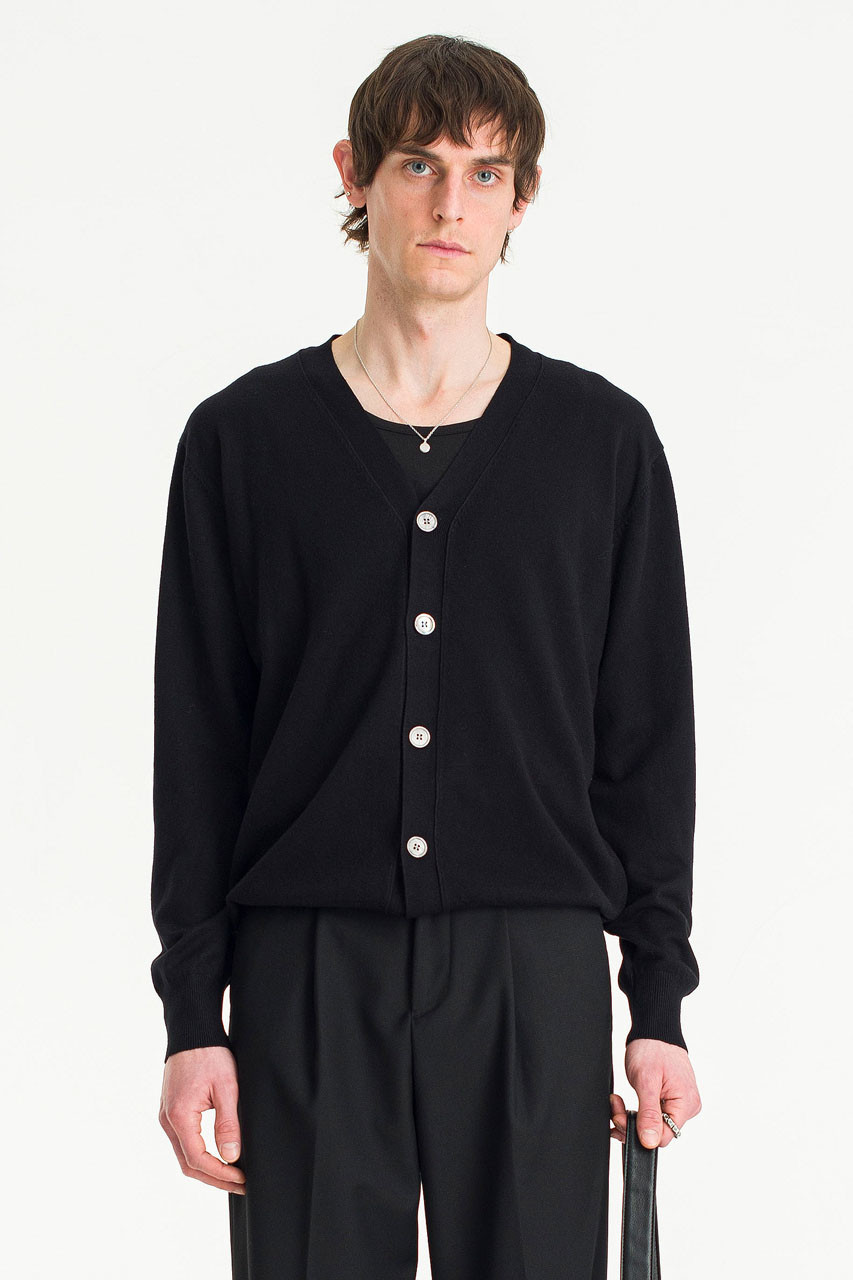 Menswear | Soft-Touch Cardigan, Black