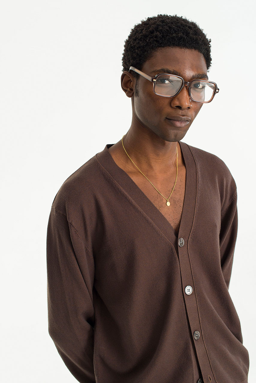 Menswear | Soft-Touch Cardigan, Brown