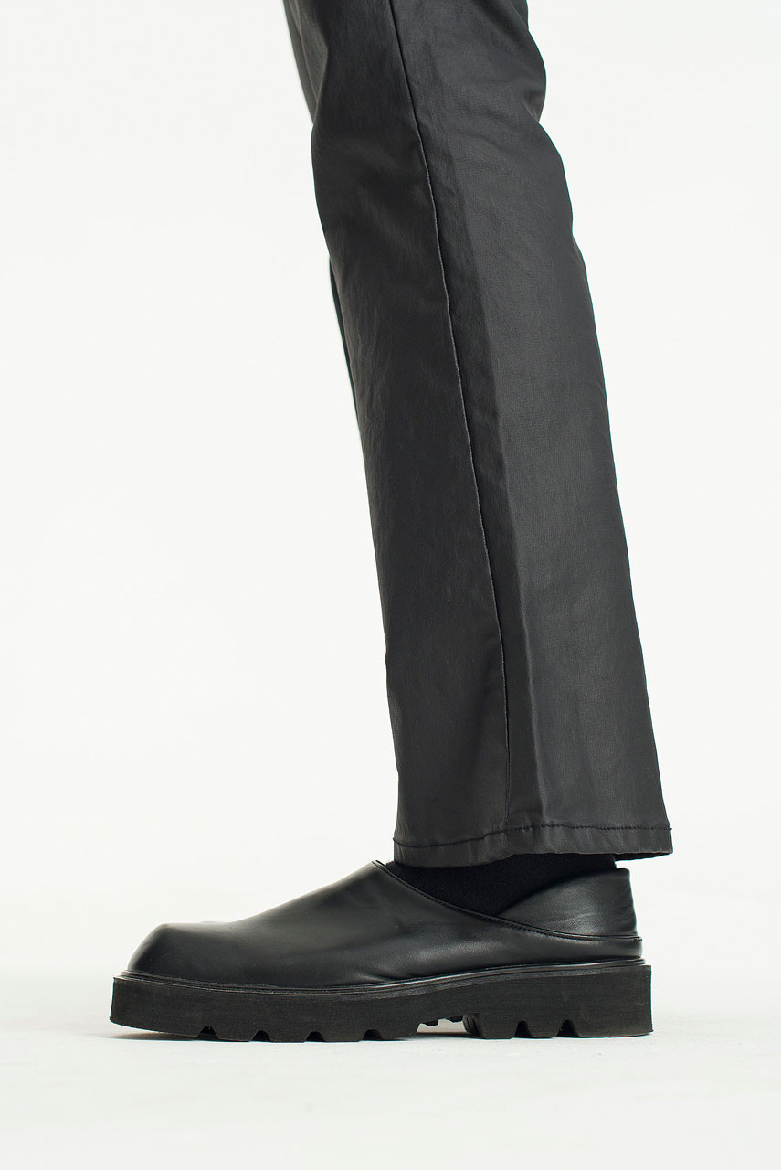 Menswear | Coated Bootcut Jeans, Black