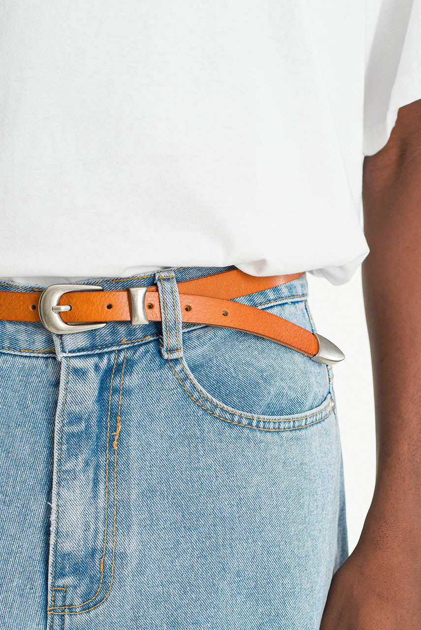 Menswear | Rodeo Leather Belt, Tan