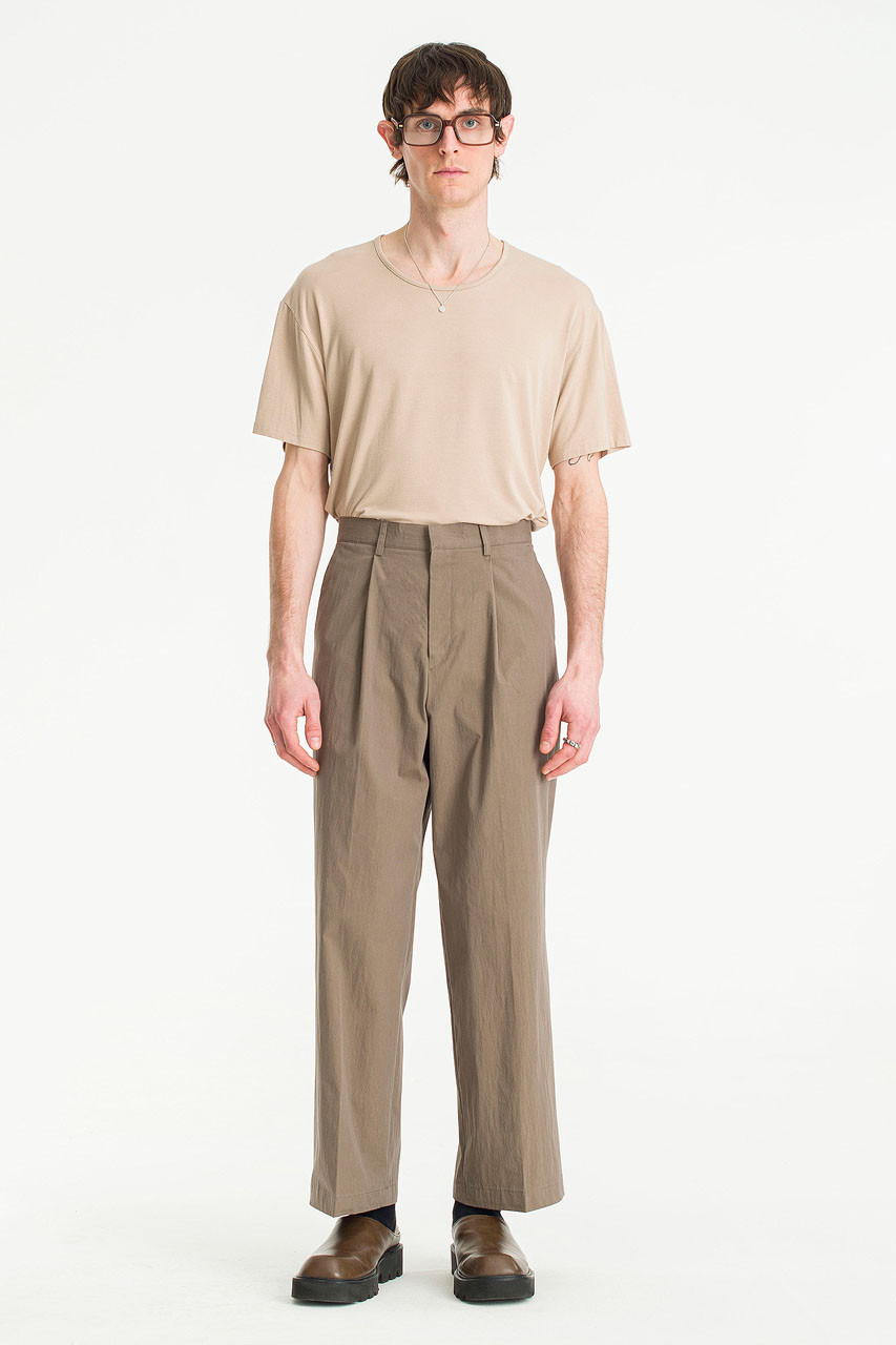 Menswear | Pintuck Chinos, Brown