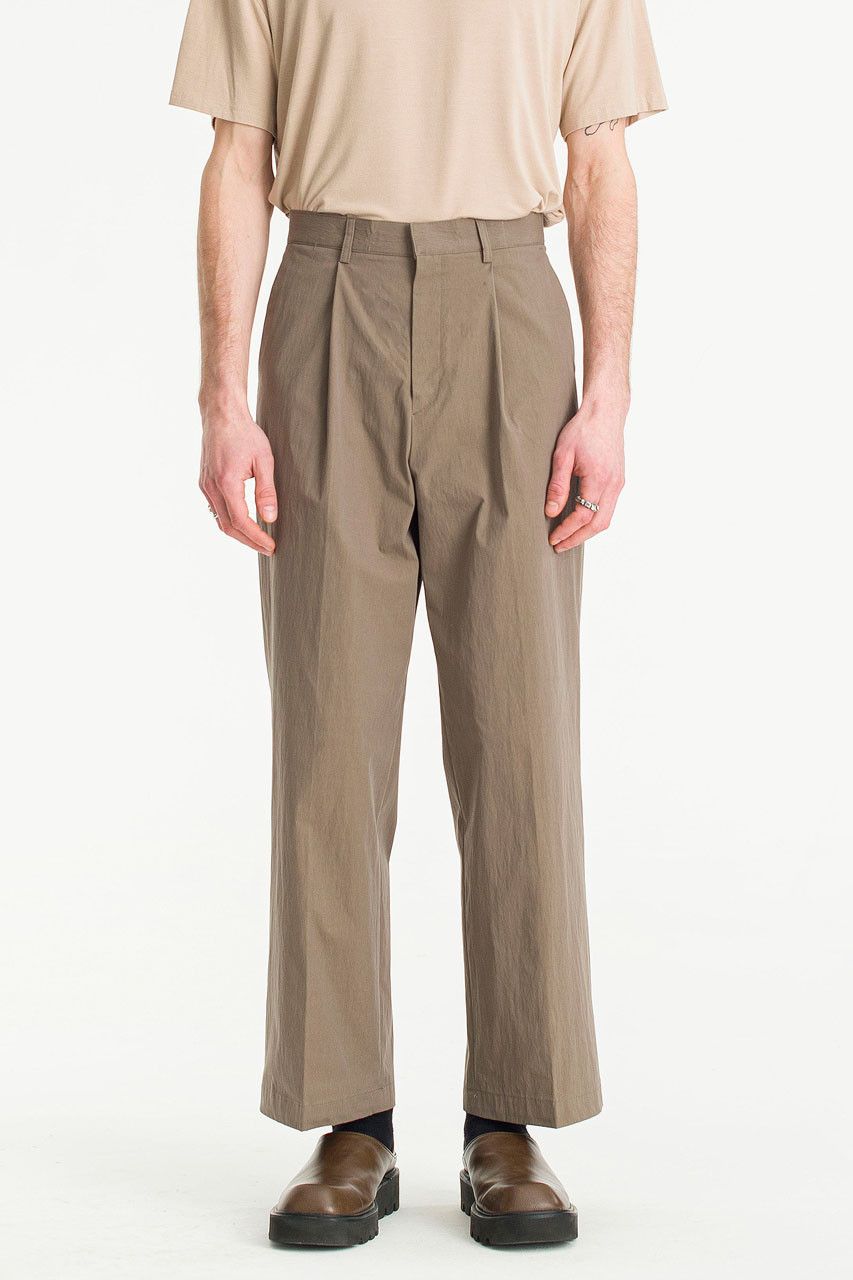 Menswear | Pintuck Chinos, Brown