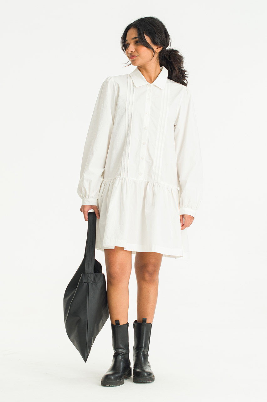 Daniela Mini Shirt Dress, White