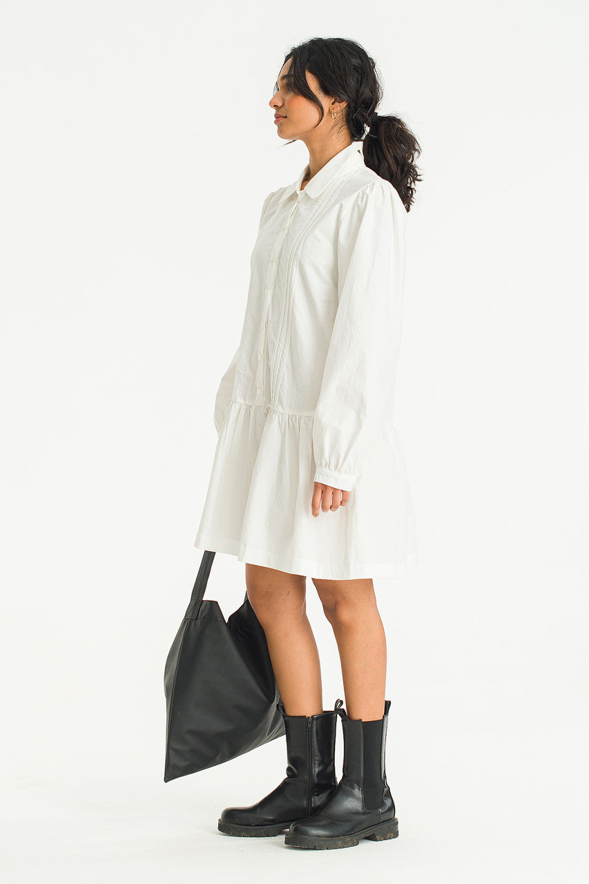 Daniela Mini Shirt Dress, White