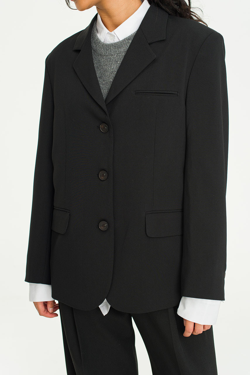 Shiro Boxy Jacket, Black