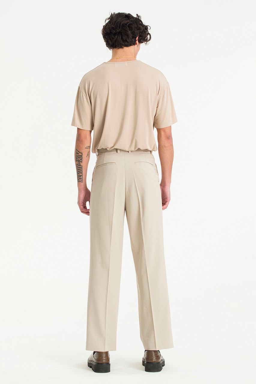Menswear | Pintuck Trousers, Ivory