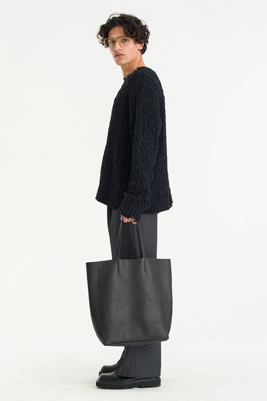 Menswear | Destroyed Cable Knit, Black