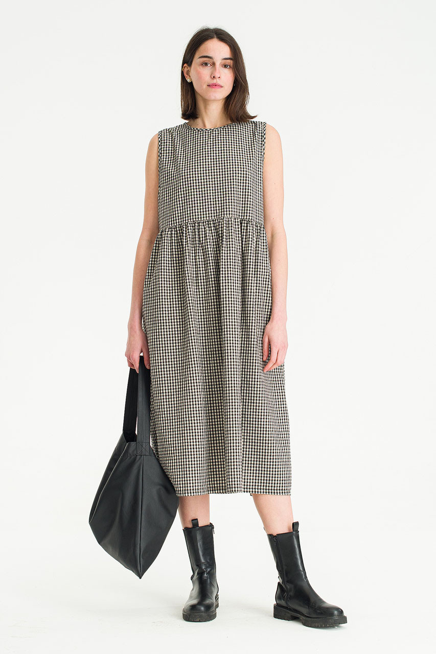 Faye Ribbon Back Dress, Gingham