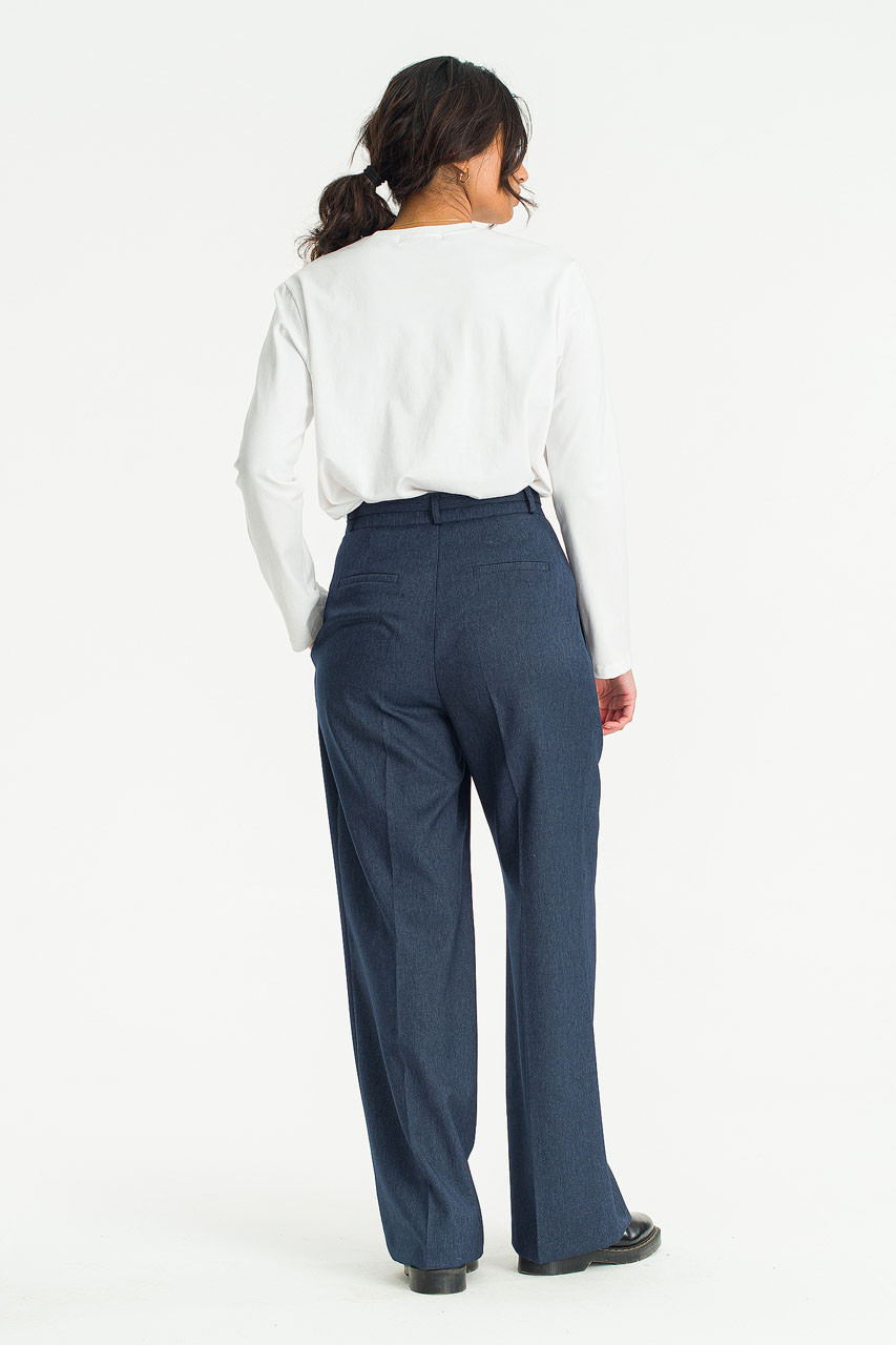 Paloma Belted Pants, Deep Blue