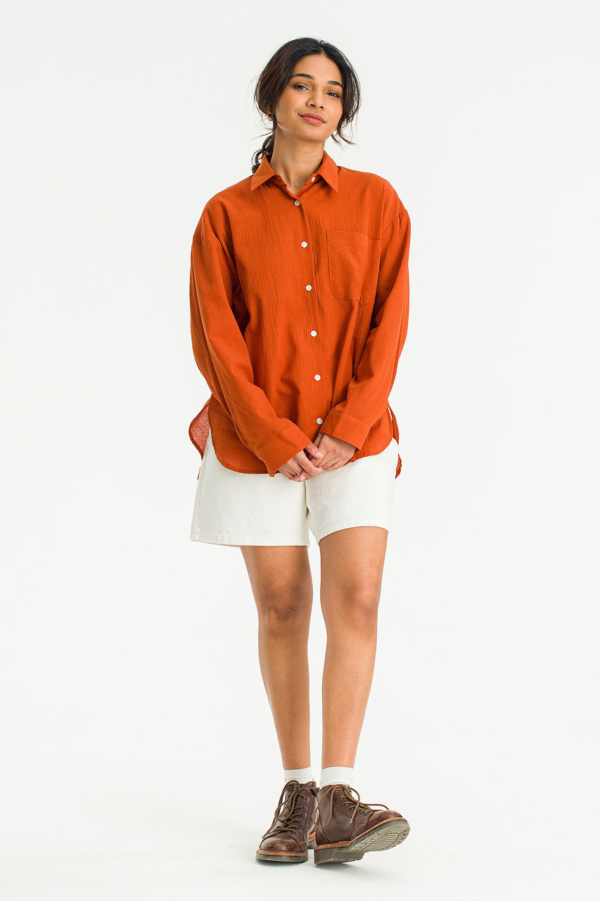 Soi One Pocket Shirt, Orange