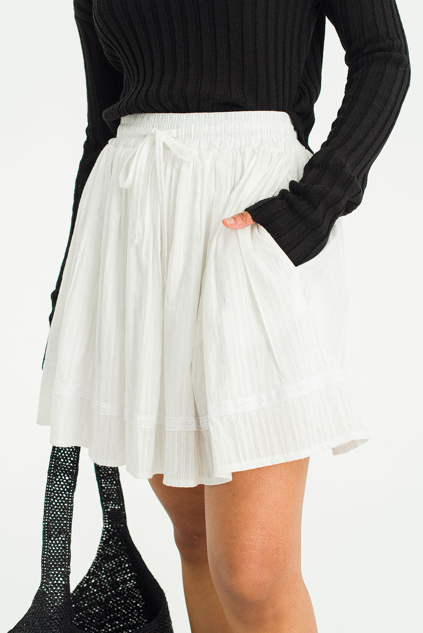 Yuka Lace Skirt, Ivory