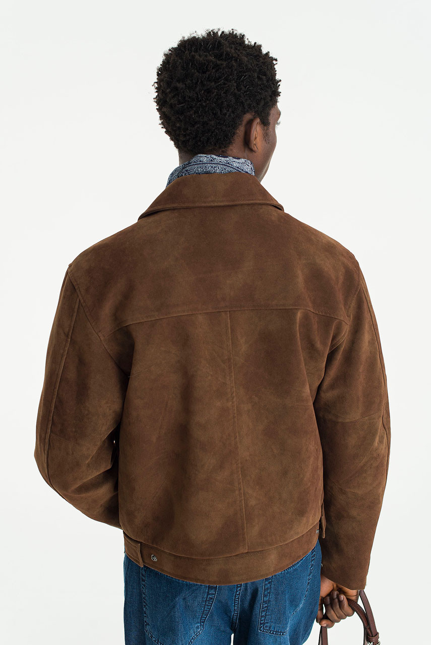 Menswear | Suedette Jacket, Brown