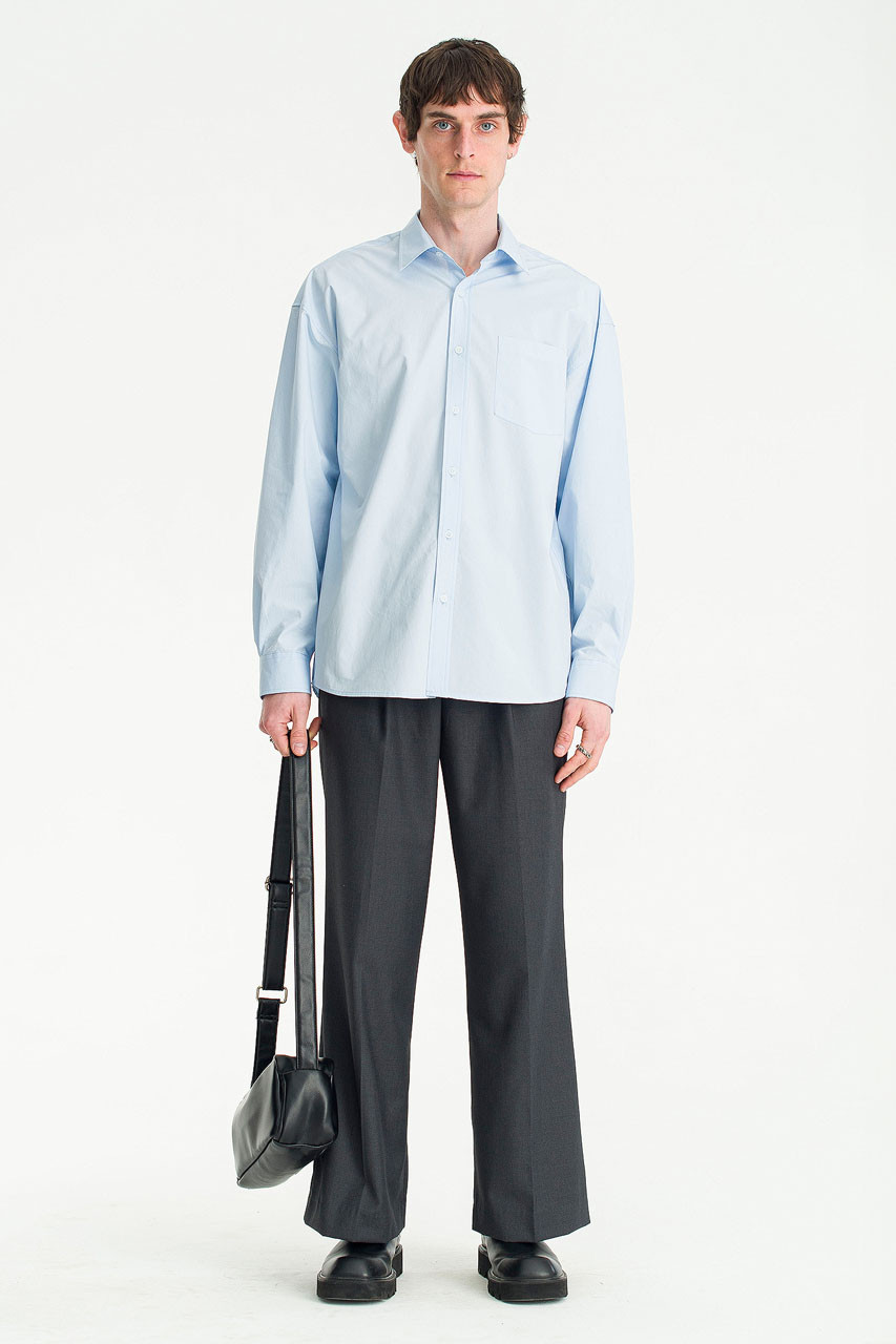 Menswear | Bio-Washed Shirt, Blue