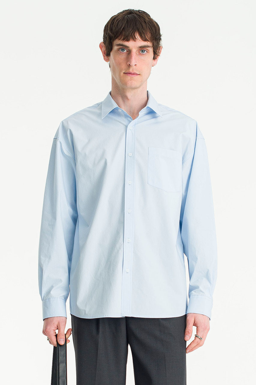 Menswear | Bio-Washed Shirt, Blue