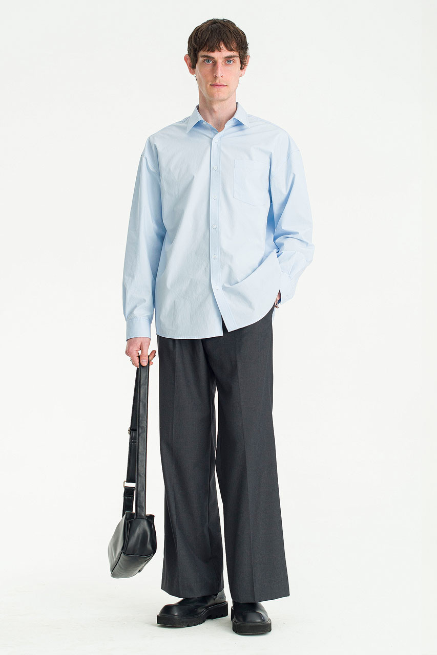 Menswear | Bio-Washed Shirt, Blue