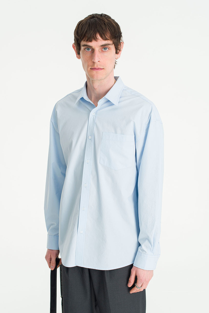 Menswear | Bio-Washed Shirt, Blue