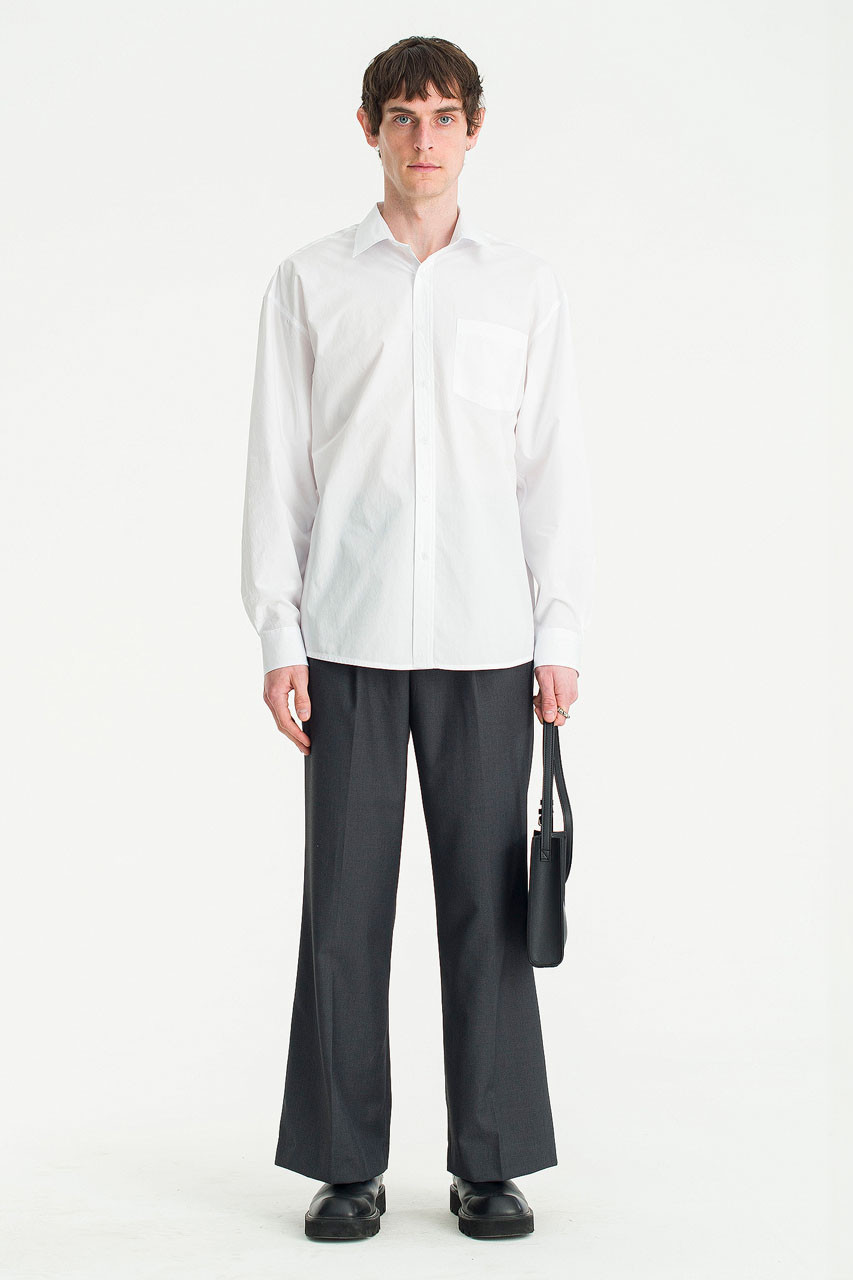 Menswear | Bio-Washed Shirt, White