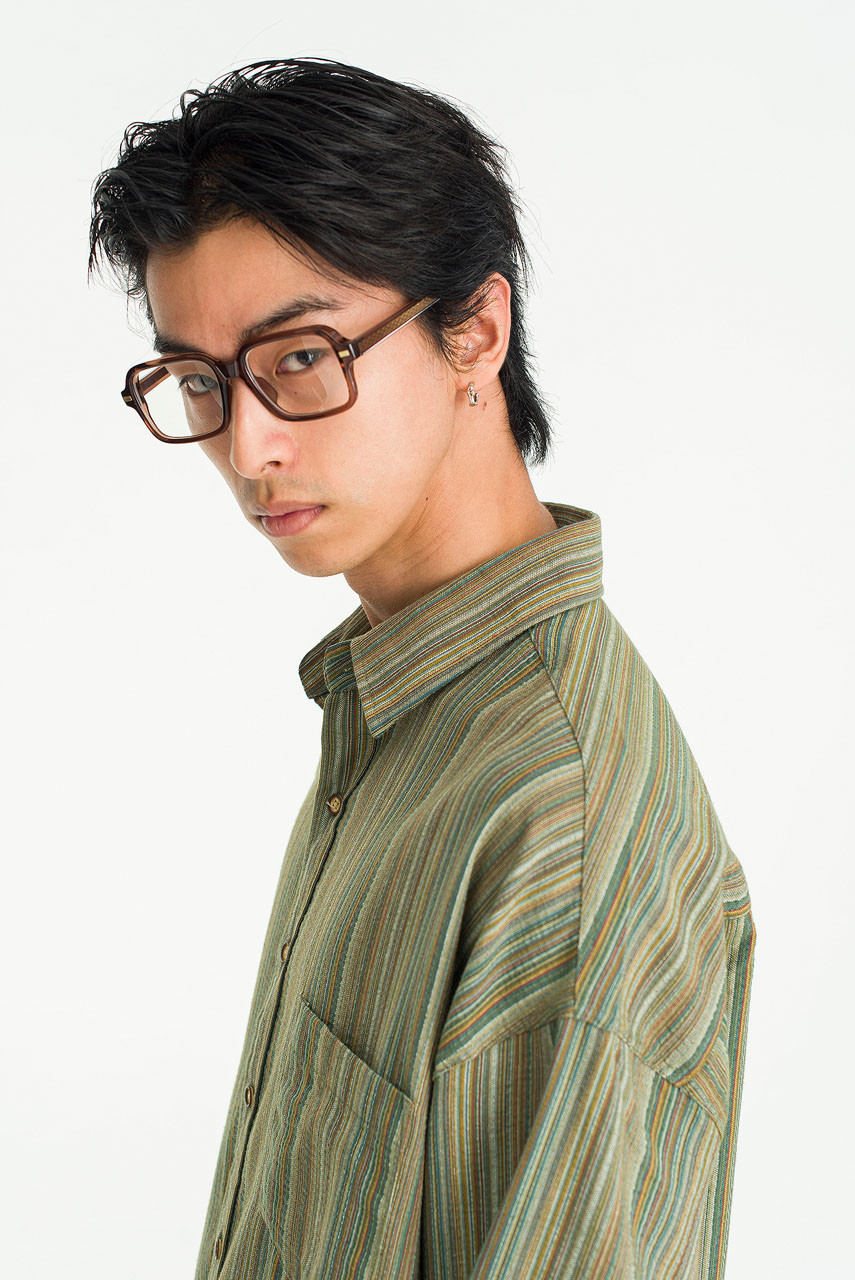 Menswear | Mixed Stripe Shirt, Green