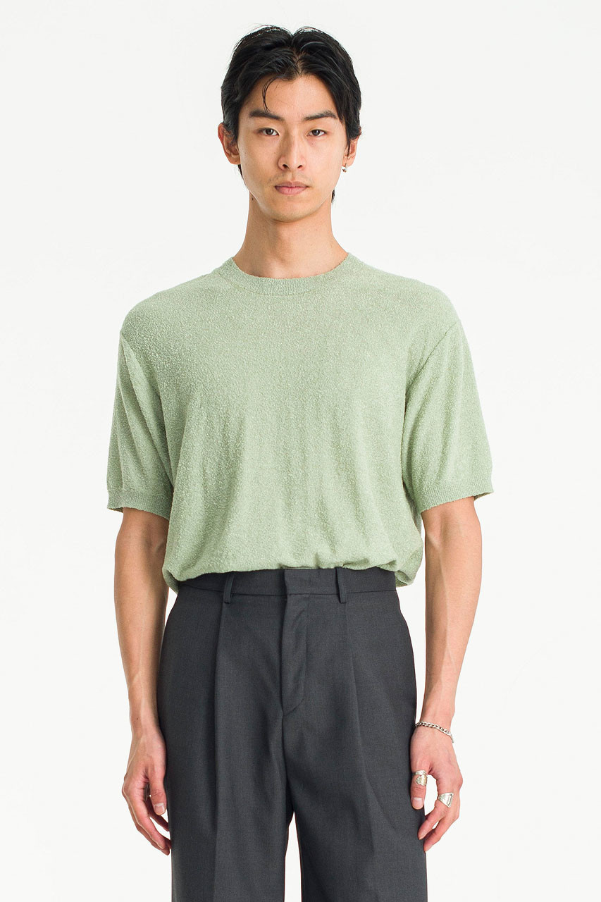 Menswear | Boucle Short-Sleeve Tee, Mint