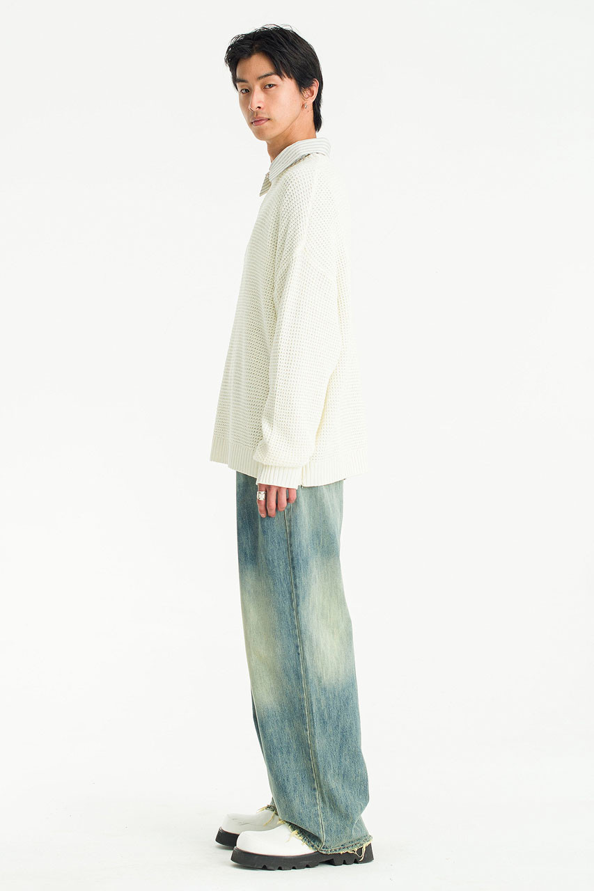 Menswear | Lightweight Hachi Knit, Ivory