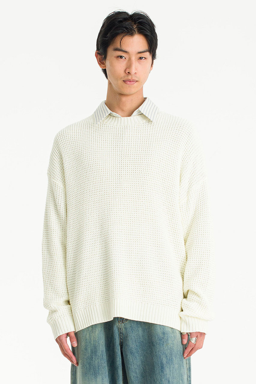 Menswear | Lightweight Hachi Knit, Ivory