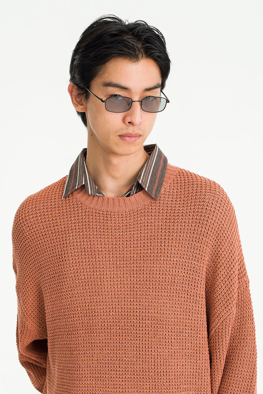 Menswear | Lightweight Hachi Knit, Brick