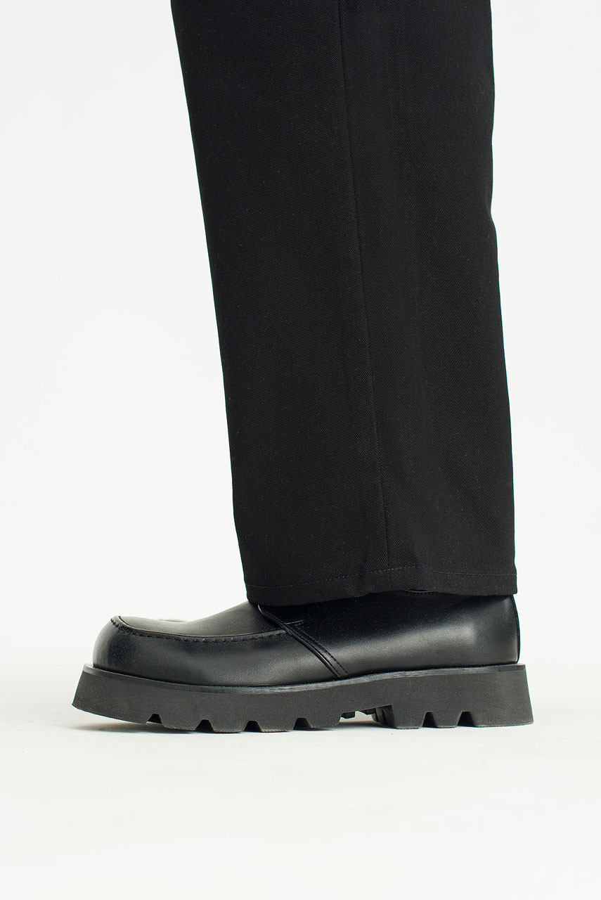 Menswear | Structured Twill Pants, Black