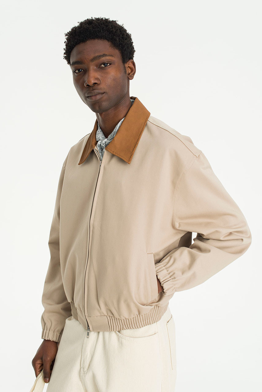 Menswear | Two-Tone Field Jacket, Beige