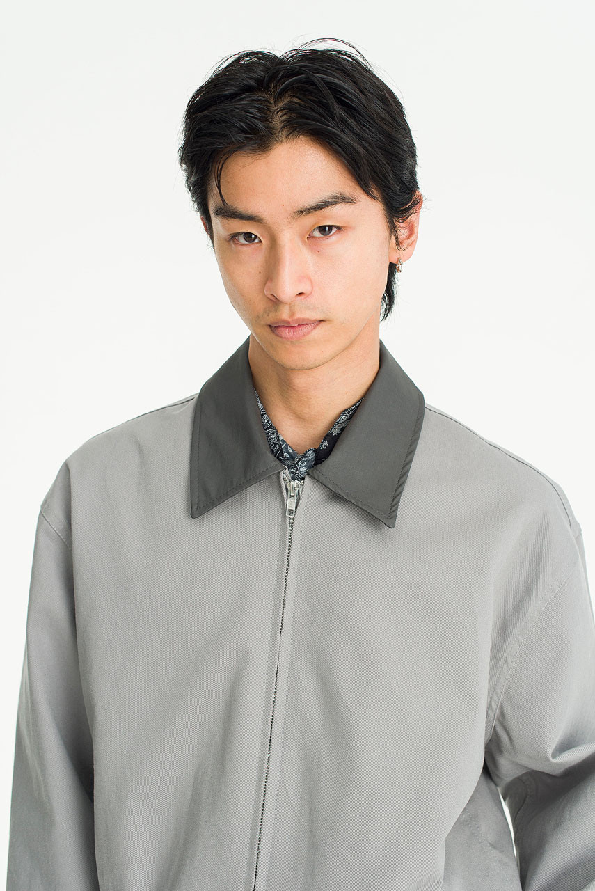 Menswear | Two-Tone Field Jacket, Grey
