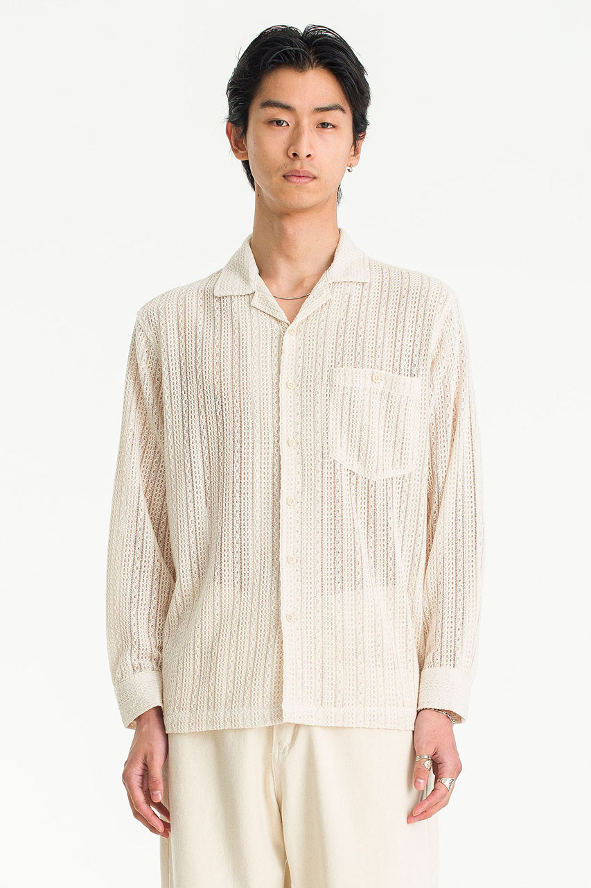 Menswear | Crochet Shirt, Ivory