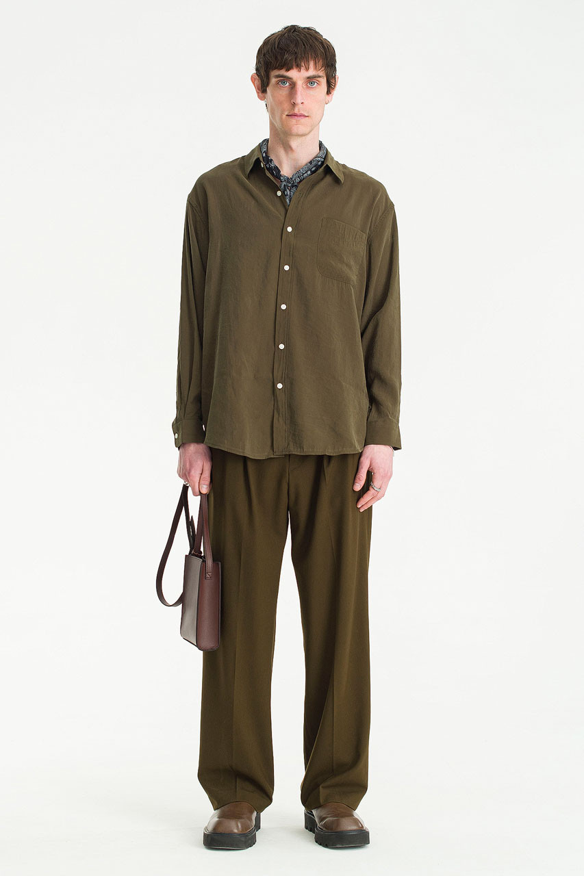 Menswear | Dense Slacks, Olive