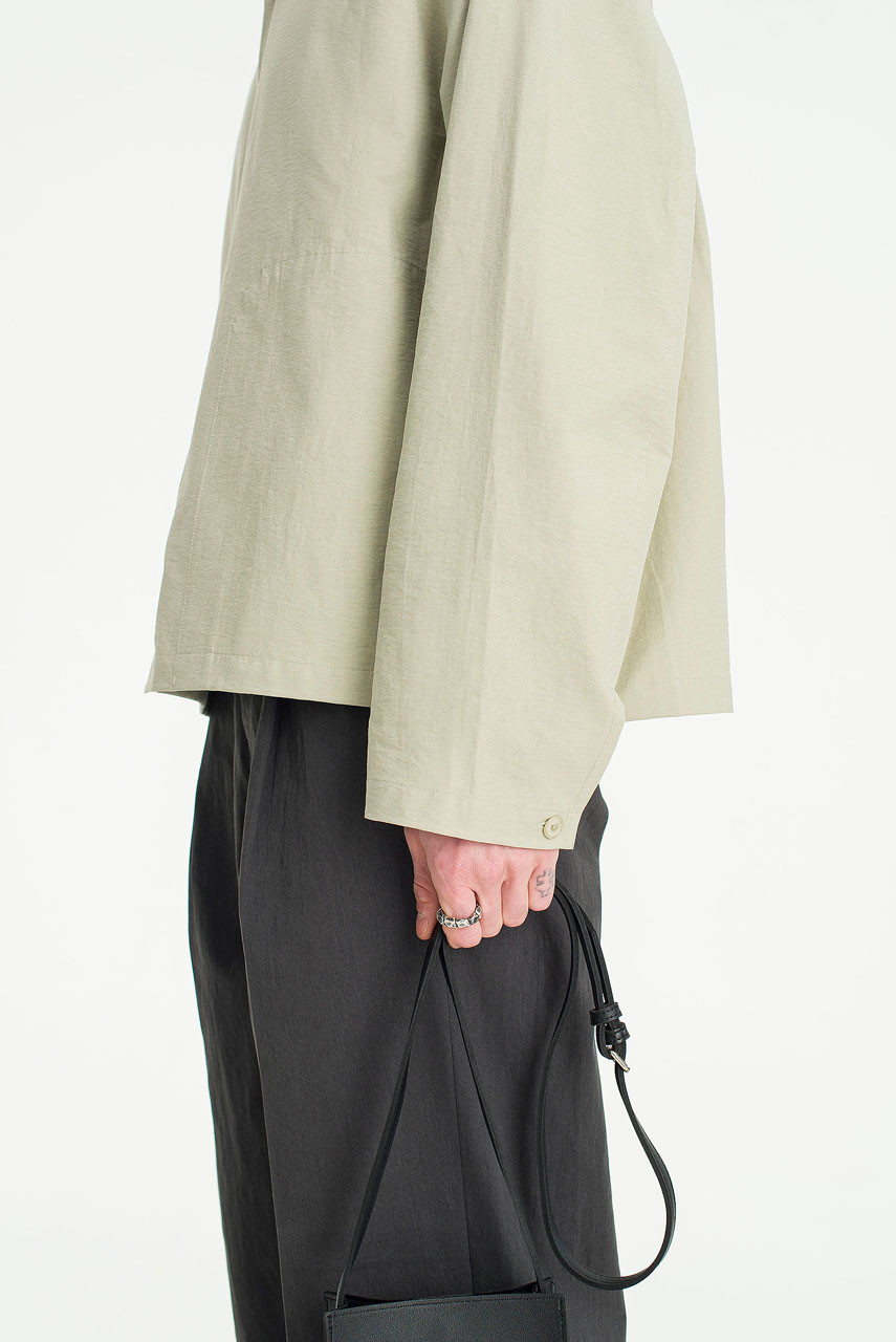 Menswear | Kaito Overshirt, Sage Grey