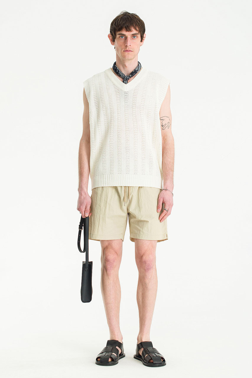 Menswear | Oji Vest, Ivory
