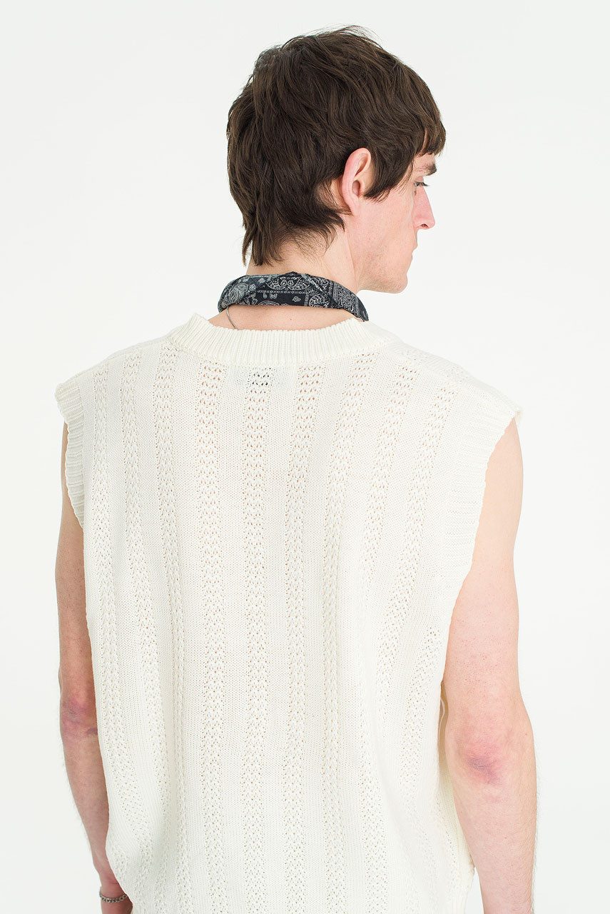 Menswear | Oji Vest, Ivory