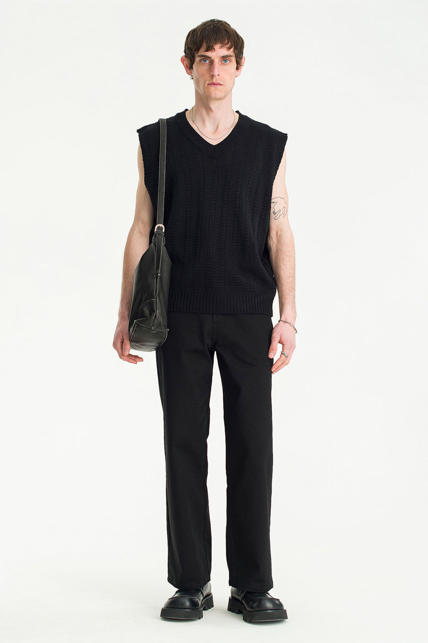 Menswear | Oji Vest, Black