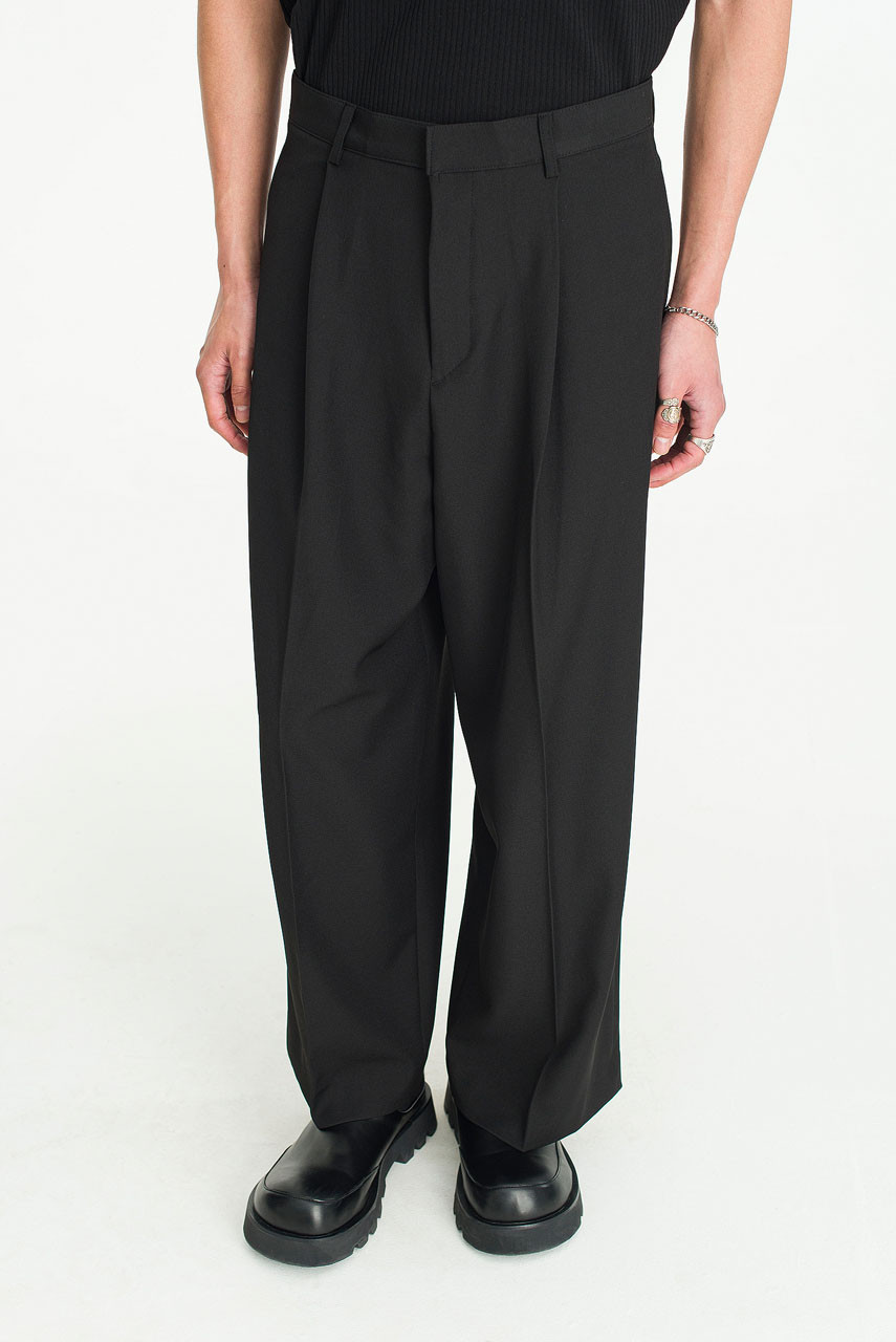 Menswear | Wide-Cut Suit Pants, Black