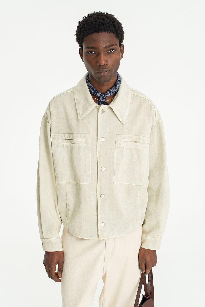 Menswear | Overdyed Jacket, Ivory