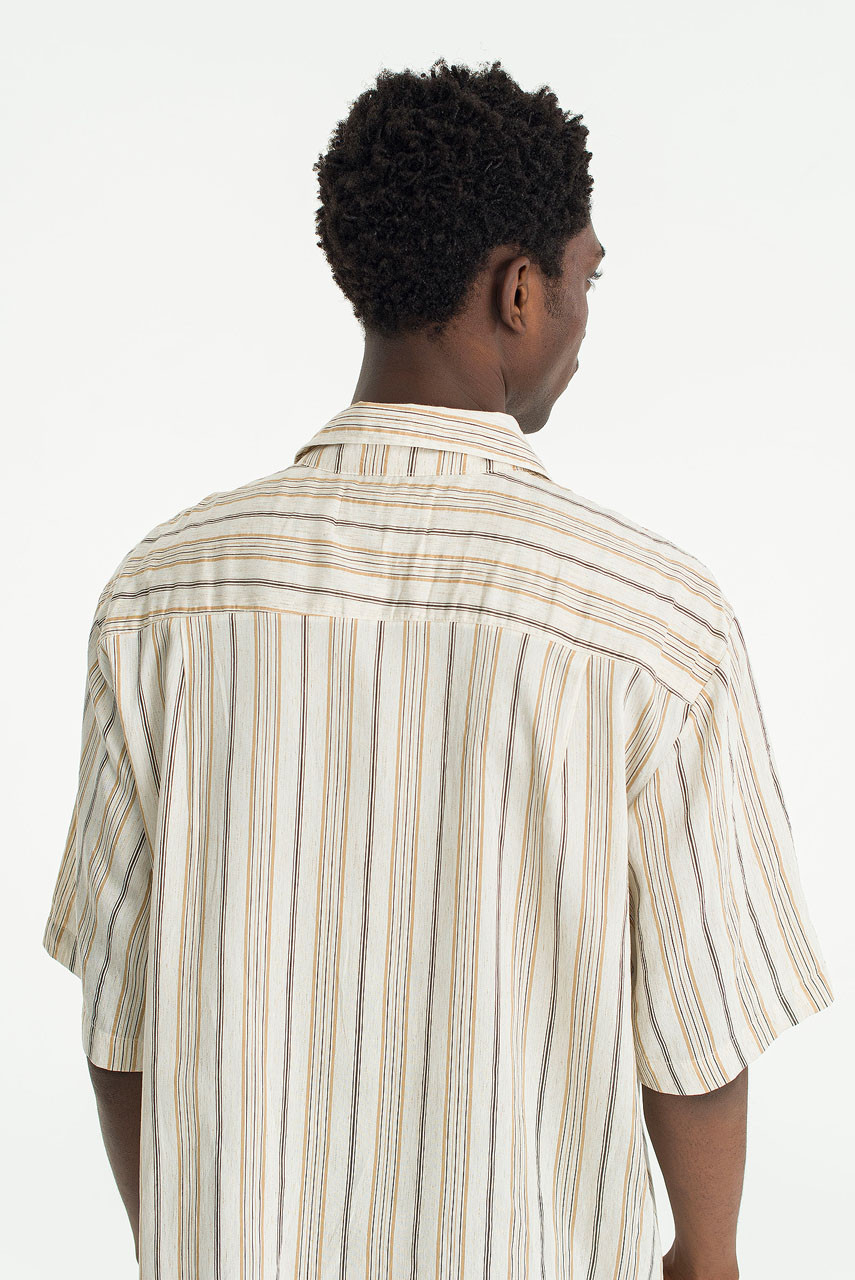 Menswear | Ricky Mixed Stripe Shirt, Ivory