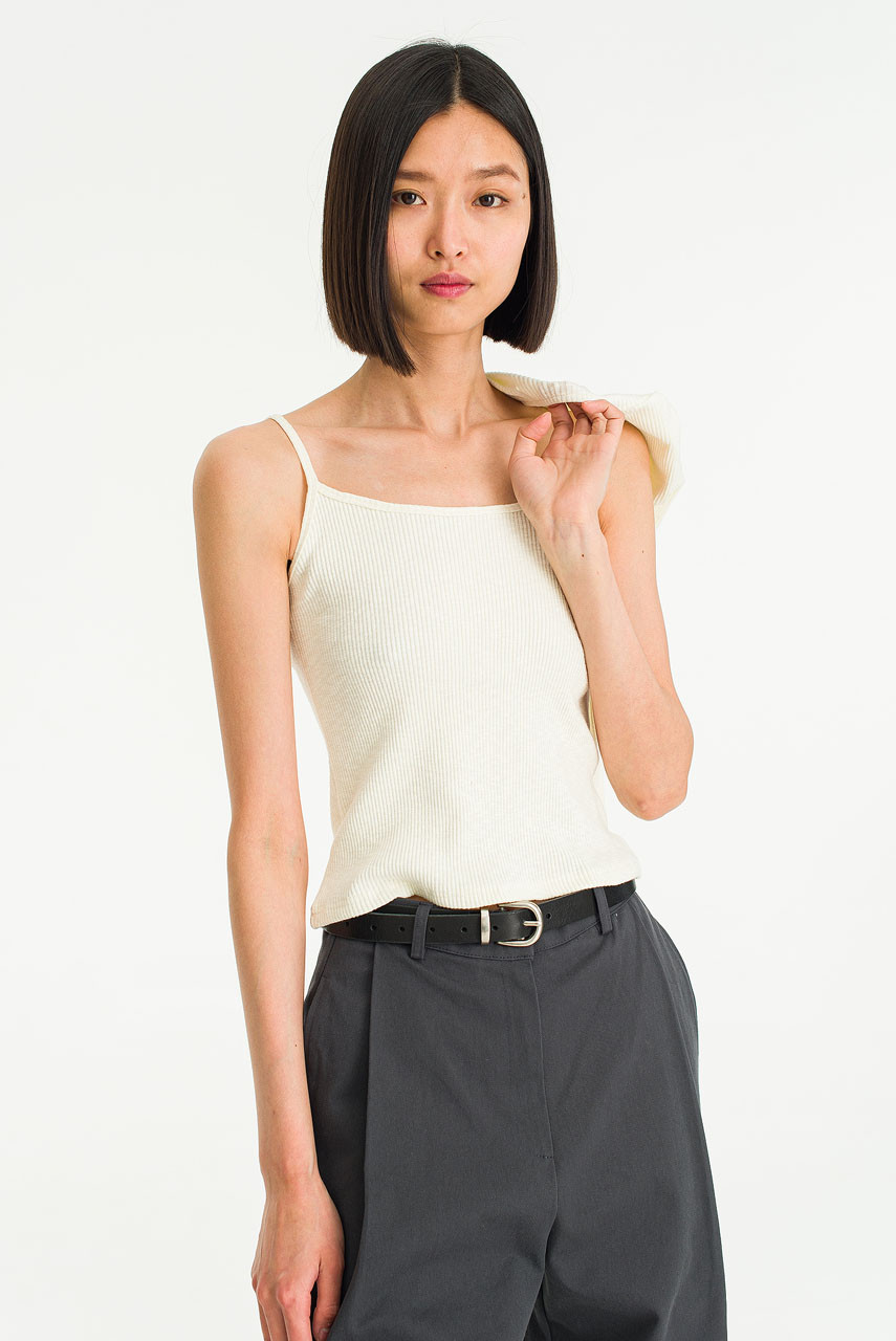 Saori Cami Top Cardigan Set, Ivory