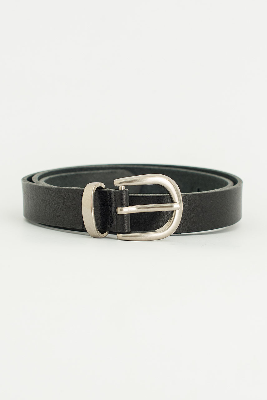 Florence Metal Loop Belt, Black