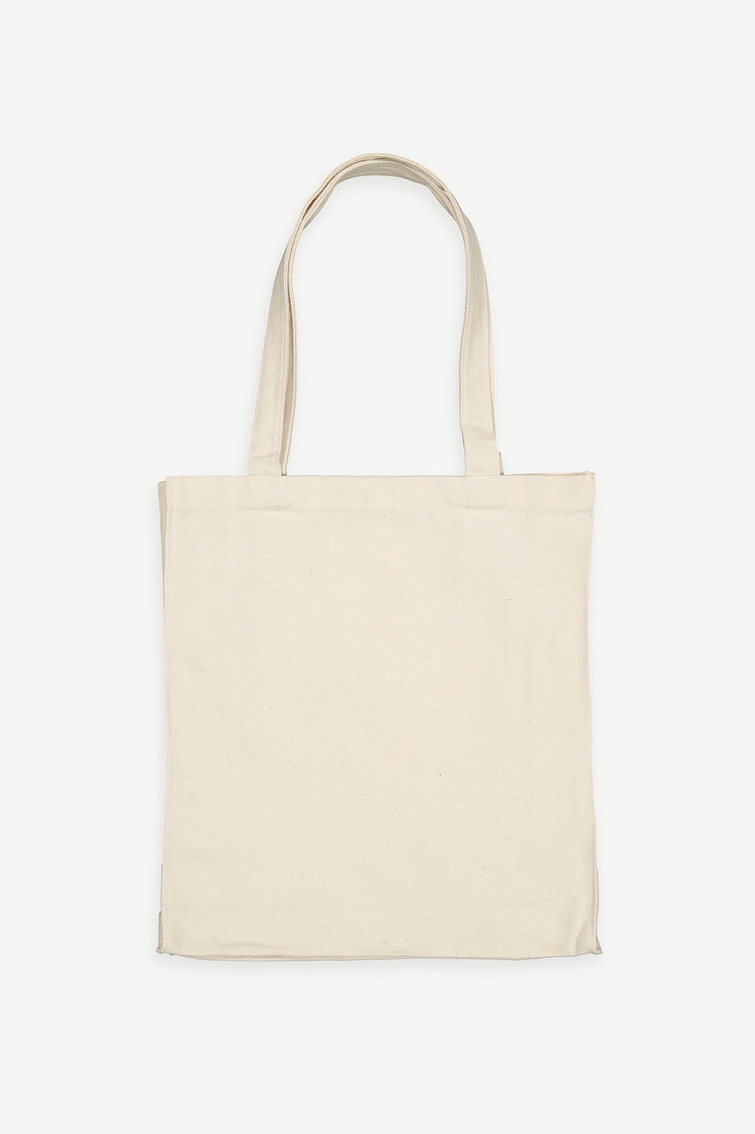 Heavyweight Cotton Square Bag, Ivory