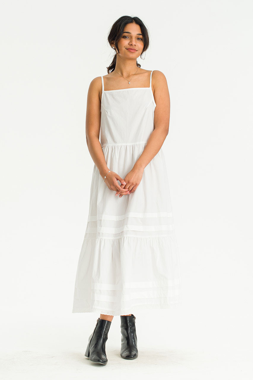 Laura Cotton Cami Dress, Ivory